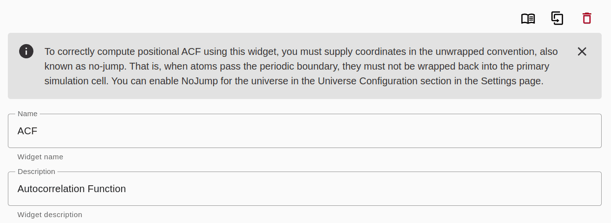 Widget Notes